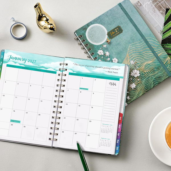 Planner 2025-2026 - JUL 2025 - JUN 2026, Academic Planner 2025-2026, Weekly and Monthly, Calendar 2026 with Premium Paper, Twin-Wire Binding -