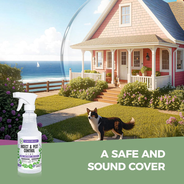 Peppermint Oil Insect & Pest Control Spray â 16Oz Natural Plant-Based Bug Killer for Spiders, Ants, Flies, and Other Insects, Safe for Home &