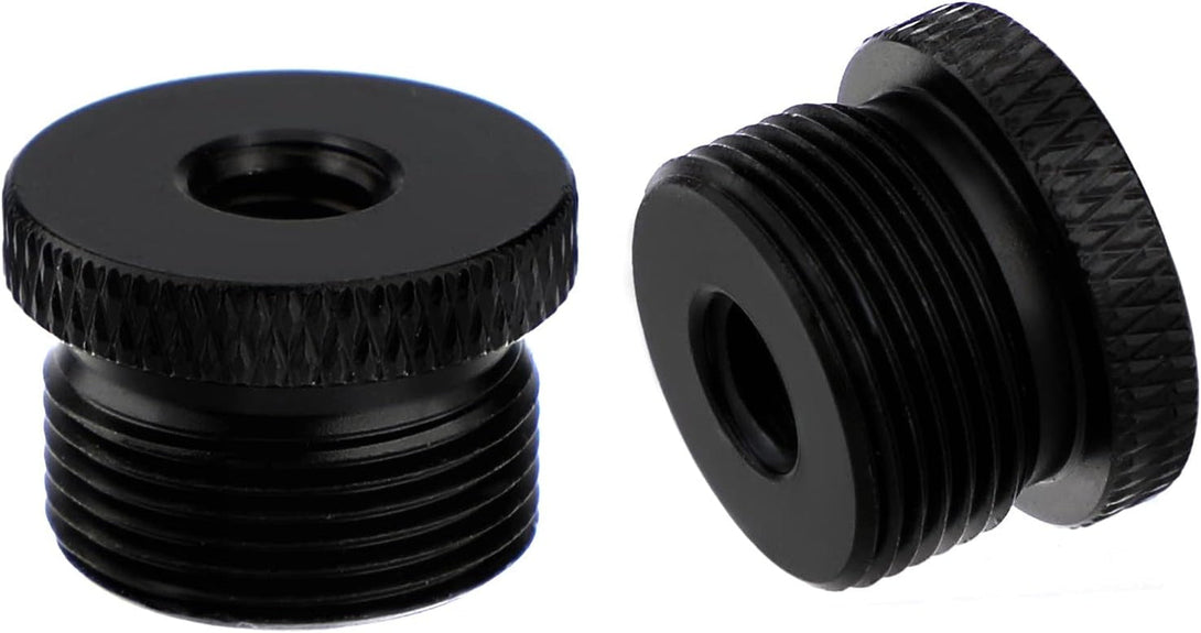 SAVITA 2Pcs Mic Foot Adapter Screw Thread Adapter 1/4 Female to 5/8 Male Tripod Screw Adapter for Camera Monitor Microphone Stand