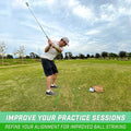 Gosports Golf Alignment Training Sticks 3 Pack - 48 Inch Golf Alignment Aid Practice Rods