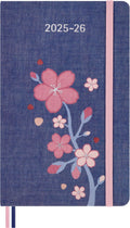 Moleskine Limited Edition Sakura 18 Month 2025-2026 Weekly Planner, Hard Cover, Large (5" X 8.25"), Cherry Blossoms, 208 Pages