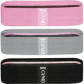 Gymb Premium Resistance Bands for Working Out - Exercise Bands to Workout Glutes, Thighs & Legs - Non Slip Cloth Booty Bands for Gym & Home