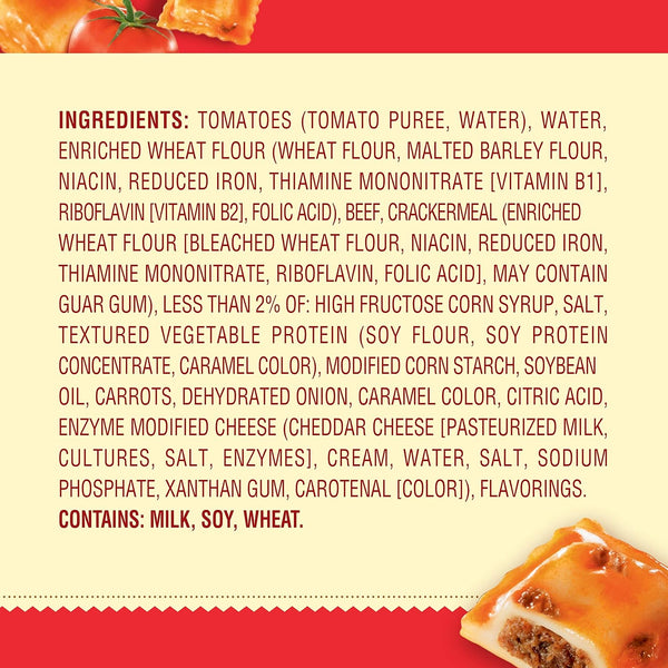 Chef Boyardee Beef Ravioli, 15 Oz, 4 Pack