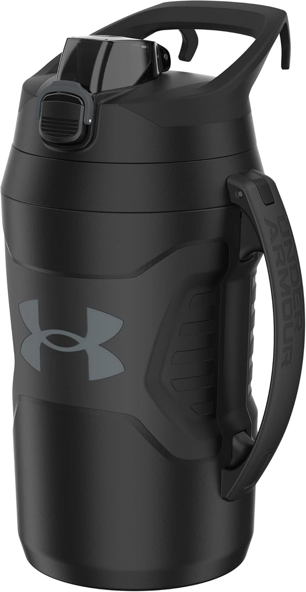 Under Armour Half Gallon Water Bottle Insulated, 64Oz Insulated Water Bottle with Handle, Sports Water Jug, Fence Hook, Leak Resistant, for