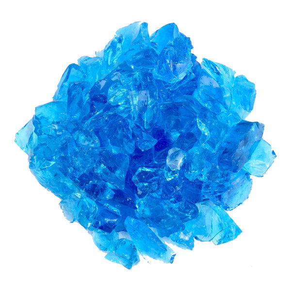 Hiland RGLASS-TRQ Pit Fire Glass I N Turquoise, Extreme Tempature Rating, Good for Propane or Natural Gas, 10 Pounds, 10 Lb