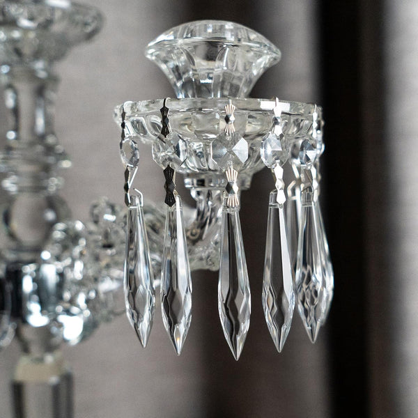20Pcs Chandelier Icicle Crystal Prisms with Bead Crystals Lighting Lamp Replacement Parts (63Mm, Clear)
