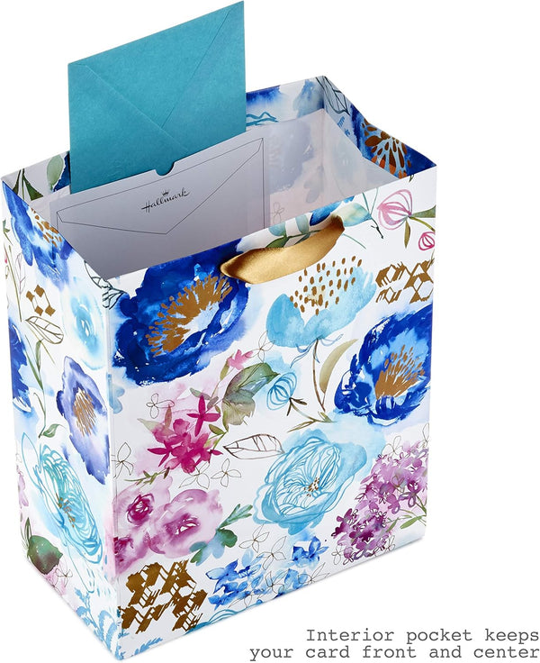 Hallmark 13" Large Gift Bags Assortment with Tissue Paper (Pack of 3: Floral, Chevron, Dots) for Birthdays, Mother'S Day, Baby Showers, Bridal