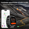 AMAZTIM GPS Smart Watch for Men, 6 Satellite Positioning, Compass, Stainless Steel Body, 50M Waterproof, 480Mah Extra-Large Battery, Answer/Make