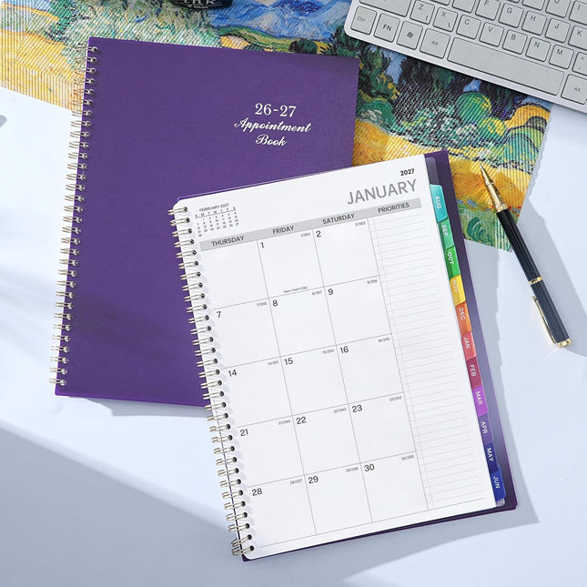 2025-2026 Weekly Appointment Book/Planner - Daily Hourly Planner 2025-2026, Jul 2025 - Jun 2026, 9" X 11" Appointment Bo