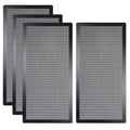 [4 Pack] 280X140Mm PC Case Dust Mesh Filter, Magnetic Frame Computer Fan Dust Mesh PC Cooler Filter Dustproof PVC Cover Grills - Black