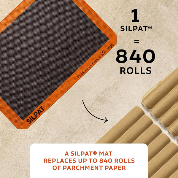 Silpat the Original Silpain Premium Non-Stick Silicone Baking Mat for Bread, 11-5/8 X 16-1/2