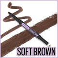 Maybelline Express Brow 2-In-1 Pencil and Powder Eyebrow Makeup, Soft Brown, 1 Count