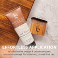 Ultra Soft Self Tanner Brush - Kabuki Brush for Body Foundation & Makeup, Blending Applicator for Tanner, Self Tanning Mitt, Achieves Sunless