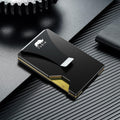 Card Wallet for Men Slim Minimalist: Metal Wallet with Money Clip - Thin Wallet for Men - Front Pocket Credit Card Holder Wallets for Men Gift