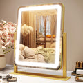 Vanity Mirror with Lights, 12.6"Ã15" LED Makeup Mirror, Lighted Makeup Mirror with Lights, Smart Touch Control Dimmable 3 Modes Light, Lighted up