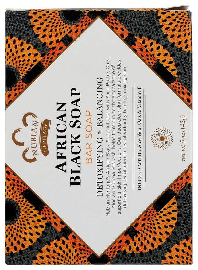 Nubian Heritage Soap Bar, African Black, 5 Ounce