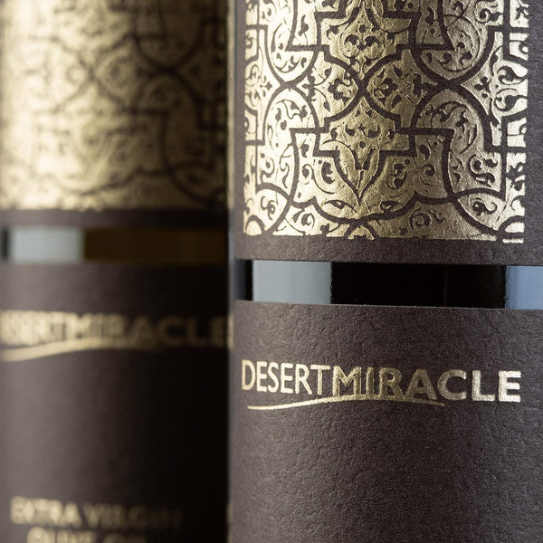 DESERT MIRACLE Cold Pressed Polyphenol Rich Moroccan Olive Oil, Extra Virgin Olive Oil with High Polyphenols, Organic, First Cold Pressed EVOO