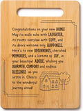Housewarming Gifts for New Home - Bamboo Cutting Board with Engraved Message - New Home Essentials for Homeowners, Couples, Friends, or Family -