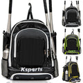Ksports Baseball Backpack - Durable T-Ball & Softball Equipment Bag - Bat, Helmet, Glove, Gear Storage - Shoe Compartment & Fence Hook - Ideal for