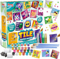 JOYIN 24 Magnetic Mini Tiles Art Kit, Creativity DIY Paint, Arts and Crafts for Kids, DIY Supplies for Party Favors, Family Activity, Birthday