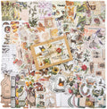 Knaid 200 Pieces Vintage Ephemera Pack Decoupage Paper Junk Journal Kit Scrapbook Planner Sticker Supplies for Art Journaling Bullet Journals