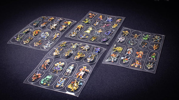 Arcknight Flat Plastic Miniatures: Mankind Horde; 31 Unique Human-Themed Enemy Minis for DND 5E and Pathfinder; Affordable, Skinny Figurines for