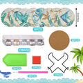 UPINS Ocean Diamond Art Painting Coaster Kit, 8Pcs DIY Crafts Kit with Holder, Non Slip Coaster Art Supplies for Adults, Ideal Christmas Gift