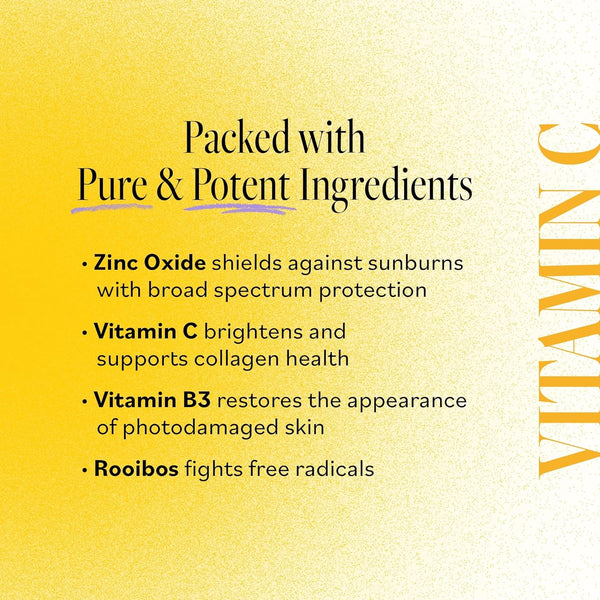 Derma E Vitamin C Weightless Moisturizer SPF 45 â Skin Brightening Face Cream with Mineral UVA/UVB Sunscreen â Hydrating Facial Moisturizer for
