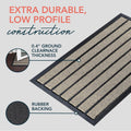 Ubdyo Extra Durable Door Mat - Dirt Trapping Outdoor Welcome Mats - Non-Slip Outdoor Indoor Entrance - Low Profile Front Doormat (30" X 17",