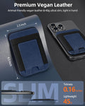 Upgraded for Magsafe Wallet, Strongest Magnetic Wallet, for Iphone Walle T Magsafe with 2 Card Slots, Magnetic Card Holder for Iphone
