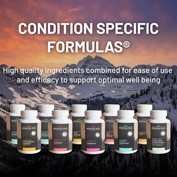 Mountain Peak Nutritionals Sleep Easy - Sleep Support Supplement Promoting a Relaxed & Calm Mood - 5-HTP, Amino Acids, Melatonin, & Magnesium -