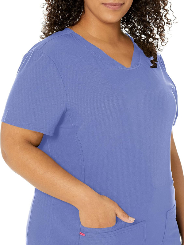 Heartsoul Scrubs for Women V-Neck Medical Top with Moisture Wicking and 360Â° Stretch Technology - 20710