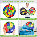 Large Dart Board for Kids, Kids Double-Sided Dart Board with Sticky Balls and Darts, Indoor/Outdoor Sport Fun Party Play Game Toys, Gifts for 3 4