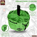 Graintex 18 Pockets Grab Bag Rip-stop Canvas Drawstring Closure, Small Part Organizer Pouch, Small Tools, Screws, Parts, Parachute Tool Bag for