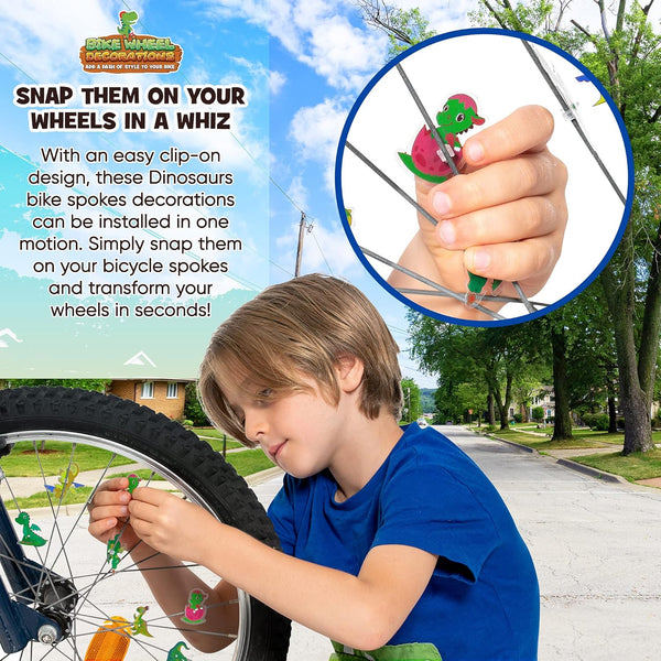 Bike Wheel Spoke Accessories for Kids â Bicycle Decorations & Attachments for Boys & Girls - Party Favors, Goodie Bag Stuffers, Outdoor Toys â