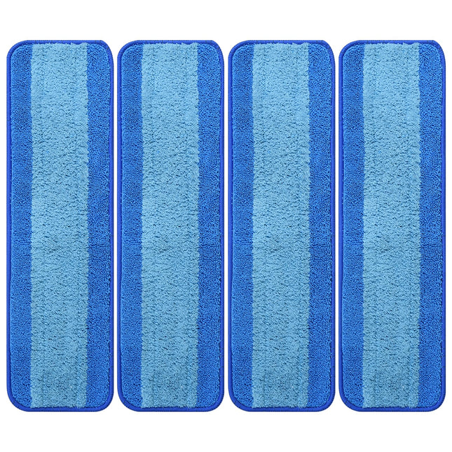 4 Pack Microfiber Cleaning Pad for Bona Mop, Reusable Spray Mop Pads Refills for Multi-Surface Floors, Washable Microfib