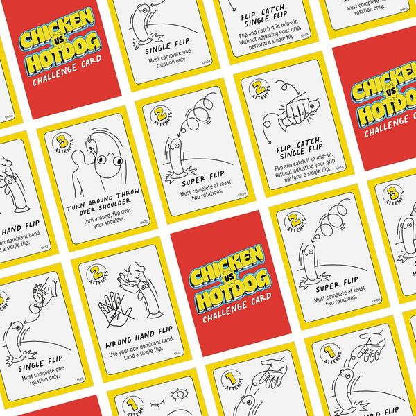 Big Potato Chicken Vs Hotdog: the Ultimate Challenge Party Game for Flipping-Fun Families, Board Game for Game Nights