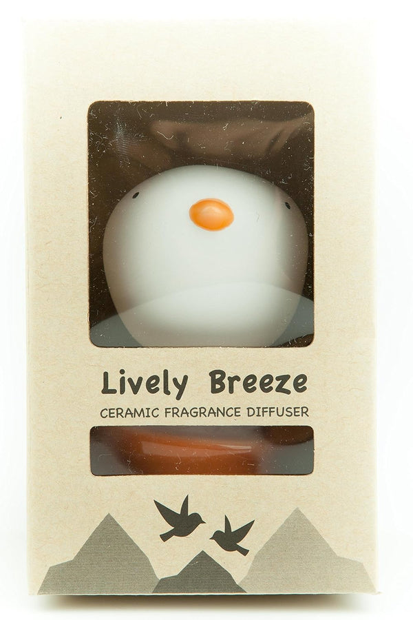Baby Bird, Non-Electric Ceramic Diffusers for Essential Oils and Aromatherapy Fragrance, White Ceramic Diffusers in Car or Desk Office Decor and