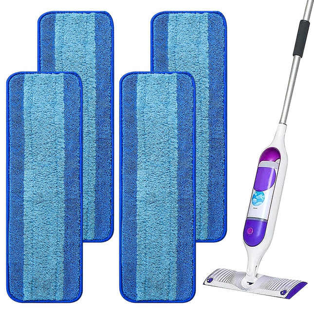 4 Pack Reusable Pads Refills for Swiffer Power Mop, Power Mop Refills for Swiffer Powermop, Cleaning Stubborn Debris fro