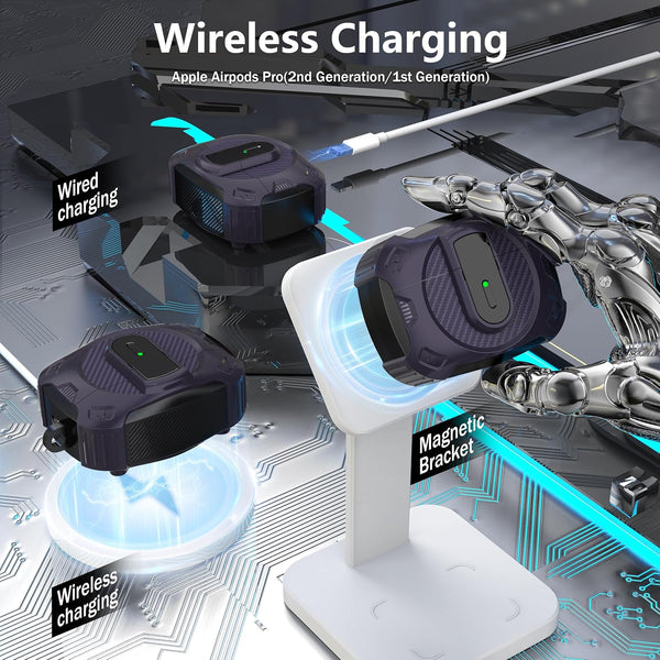 RFUNGUANGO for Airpods Pro 2Nd Generation Protective Case, 2024 New Space-Themed Protective Case. Compatible with Airpods Pro 1/2 And, Works with