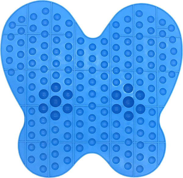 Silfrae Reflexology Massage Foot Mat, Acupuncture, Acupressure, Stress Release. (Lightblue)
