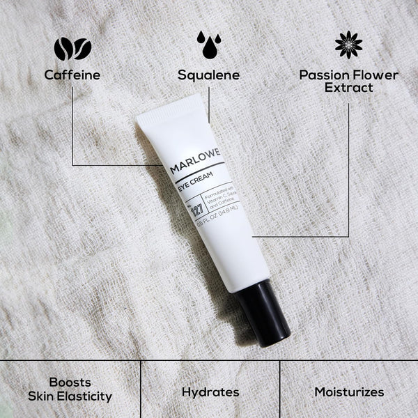 No. 127 Mens Eye Cream with Vitamin C, Caffeine and Moisturizing Squalane for Puffiness, Wrinkles & Dark Circles, Targeted under Eye Skin Care,