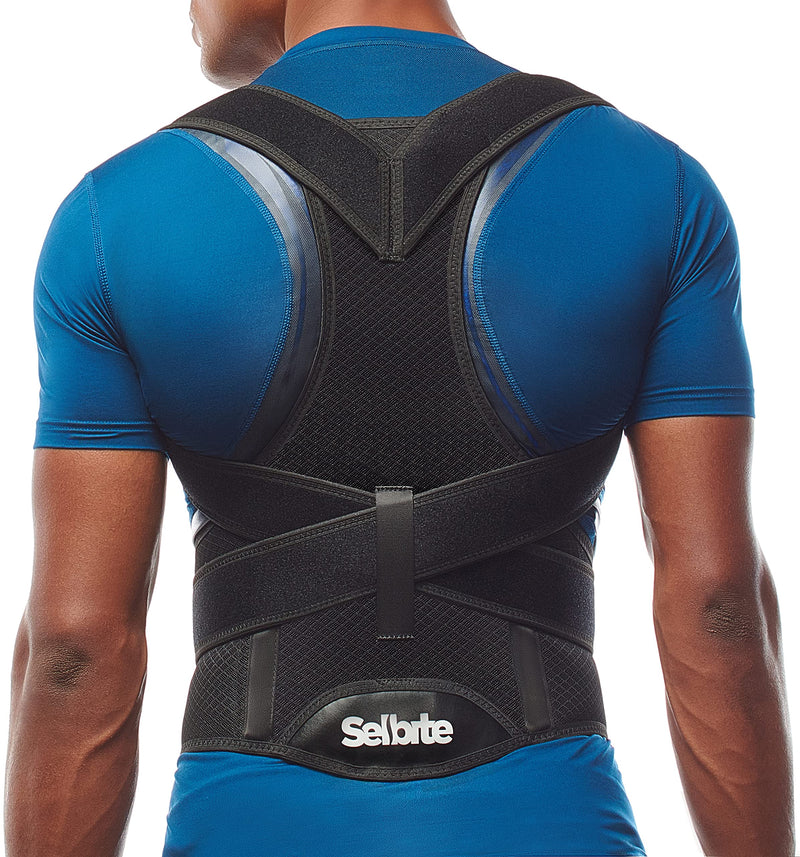 Back Brace Posture Corrector for Men and Women - Adjustable Posture Brace for Upper and Lower Back Pain Relief - Muscle Memory Support