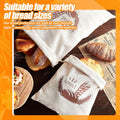 Dunzy 20 Pcs Linen Bread Bag Reusable Container Drawstring Bread Bags Storage Unbleached for Food Baking Kitchen Sandwich Bakery Picnic Wedding