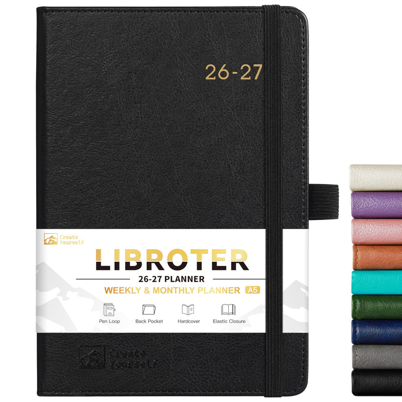 2025-2026 Planner - Academic Planner 2025-2026, 2025-2026 Weekly Monthly Planner, July 2025 - June 2026, 5.7'' X 8.4'', Thick Paper, Leather