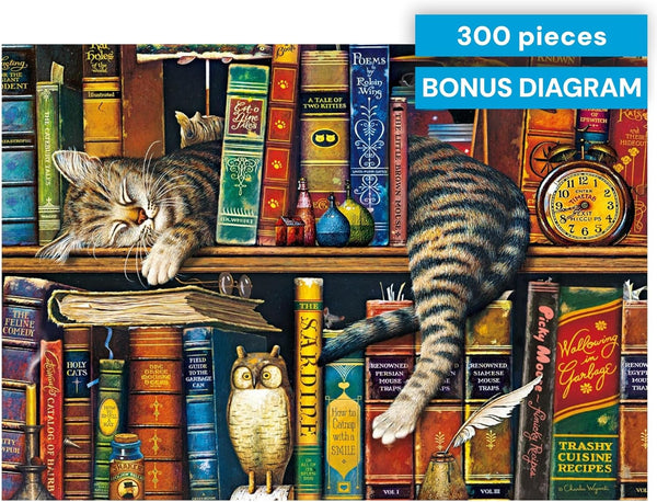 Buffalo Games - Charles Wysocki - Frederick the Literate - 300 LARGE Piece Jigsaw Puzzle
