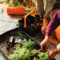 Fiskars Garden Tool Caddy with Removable Small Tool Storage for Indoor and Outdoor Gardening Use, Made with Recycled Plastic