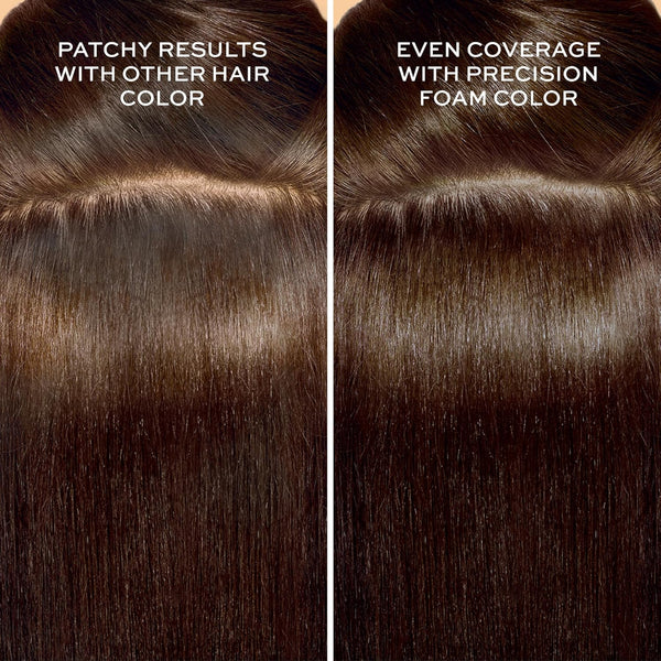 John Frieda Precision Foam Colour, Medium Natural Brown 5N, Full-Coverage Hair Color Kit, Anti-Fade Gray Coverage, Deep Color Saturation Hair Dye,