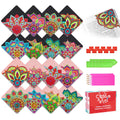 8 Pcs Diamond Art Corner Bookmarks Leather Dimond Painting Book Mark Kit for Adults Paint by Dots Bookmarkers Craft DIY Gem Small Dotz Gifts for