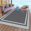 Happytrends Outdoor Rug Reversible Portable Plastic Straw Camping Rugs for outside Rv,Large Waterproof Outdoor Area Rugs for